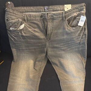 PRPS Men's Faded Gray Straight Jeans